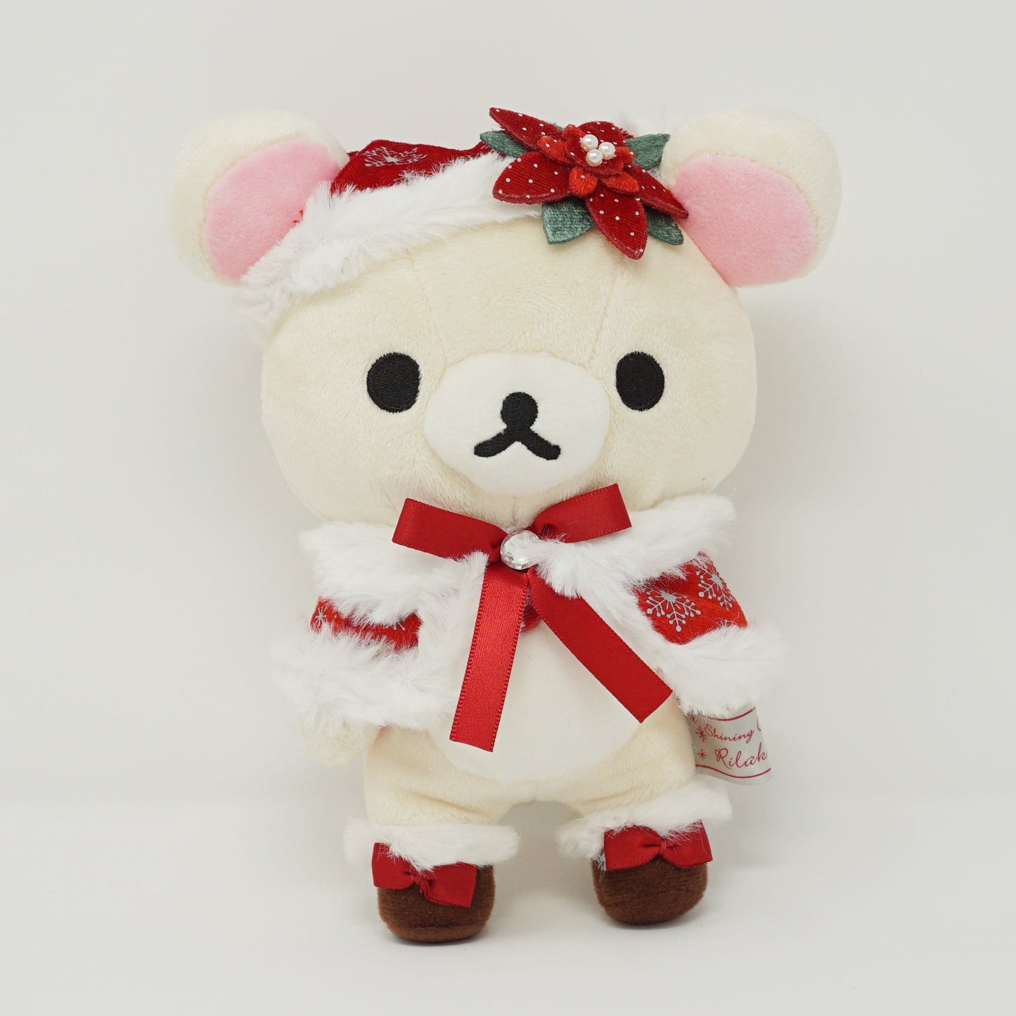 2015 Poinsettia Korilakkuma Plush (No Tag) - Christmas Rilakkuma Store Limited
